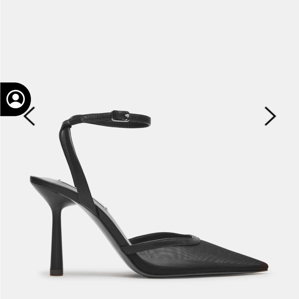 Steve Madden Alliance Mesh Black Heels